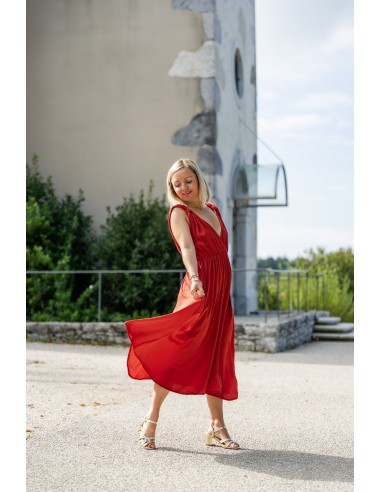 Robe Lara rouge Venez acheter