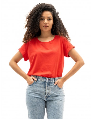 Le tee-shirt Cool Willie® jersey bio-recyclé Rouge tomato s'inspire de l'anatomie humaine