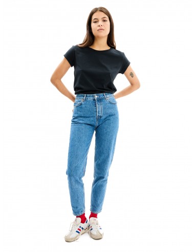 Le Jean Curvy Brenda coton regen-recyclé Bleu medium pas chere