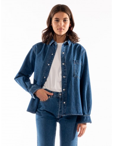 La surchemise Jessie denim bio Bleu medium de technologie