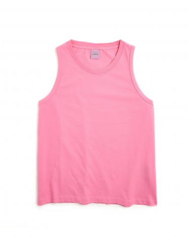 Le tee-shirt débardeur Willie® jersey bio-recyclé Rose intense ou a consommer sur place