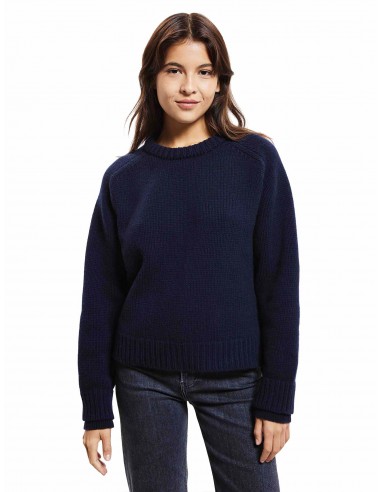 Le pull Wooly laine 100% recyclée Bleu marine commande en ligne