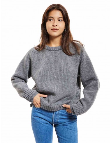 Le pull Wooly laine 100% recyclée Gris manhattan des créatures d'habitude