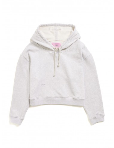 Le sweatshirt Hoodie Boxy Marty® molleton bio-recyclé Gris chiné Profitez des Offres !