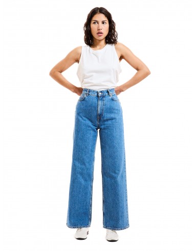 Le Jean Wide leg Brenda coton regen-recyclé Bleu medium la livraison gratuite