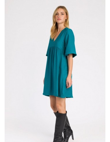 Robe courte turquoise MANOLITO Venez découvrir notre 