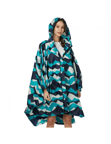 Poncho pour la pluie brillant des détails fins