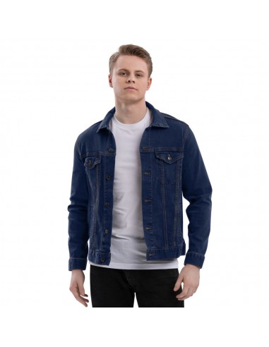 Veste denim brodée Yoov® bleue Dans la société mordern