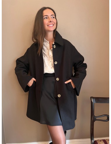 Manteau Sonia noir plus qu'un jeu 