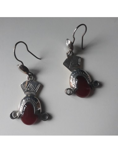 Boucles d'oreilles cornaline et argent Venez découvrir notre 