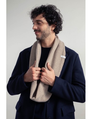 Tour de cou "snood" beige en laine recyclée Rifo meilleur choix